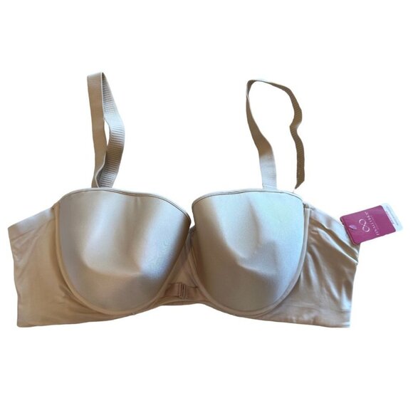 Finallybra BULGEnator™ No Underarm Bulge Multiway Push In Bra Size 48B Nude - Picture 2 of 11